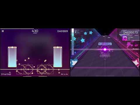 Phigros VS Arcaea Final Step IN 14 Future 9 4 3