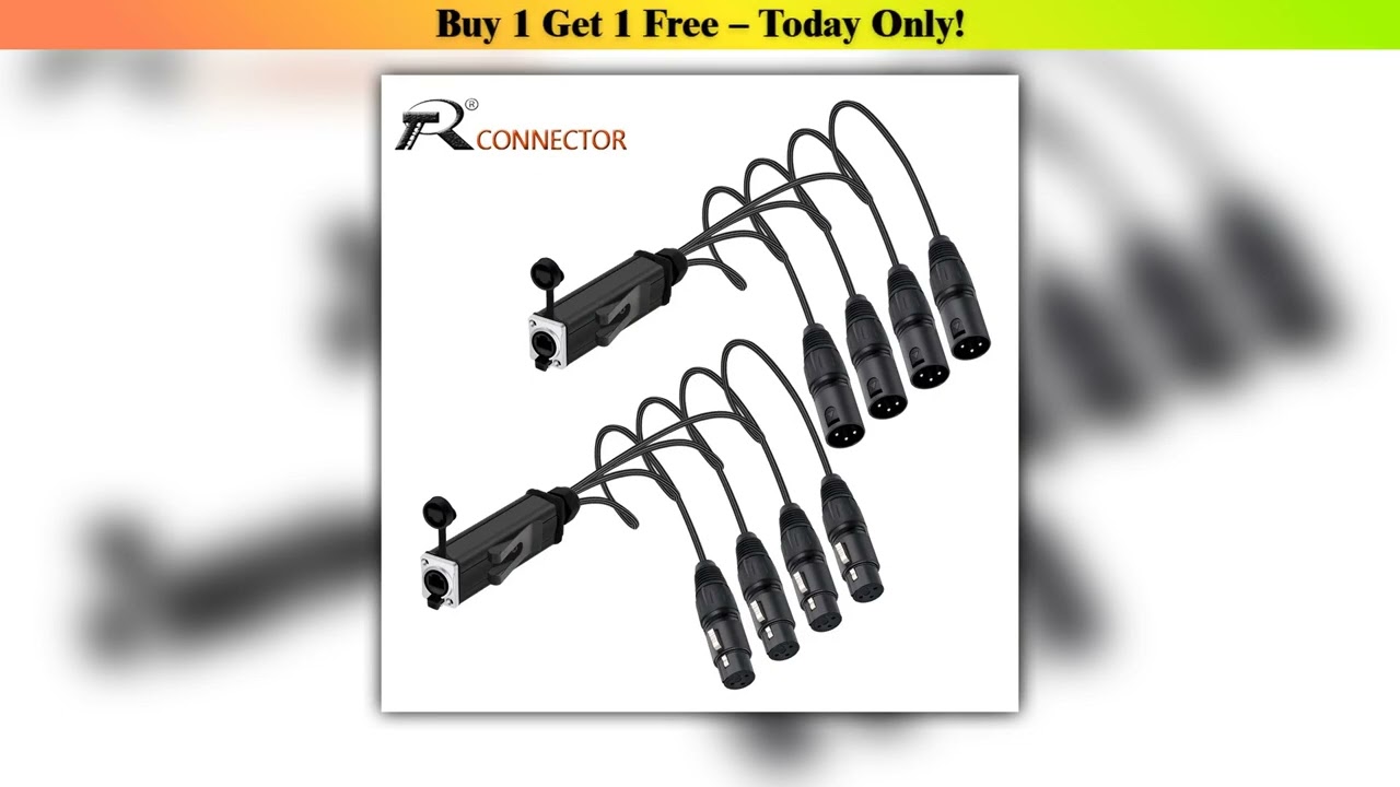 Slide RJ45 CAT5 with Shielded to 4 Channel 3Pin XLR Male/Female Connector Multi Network Receiver Ca