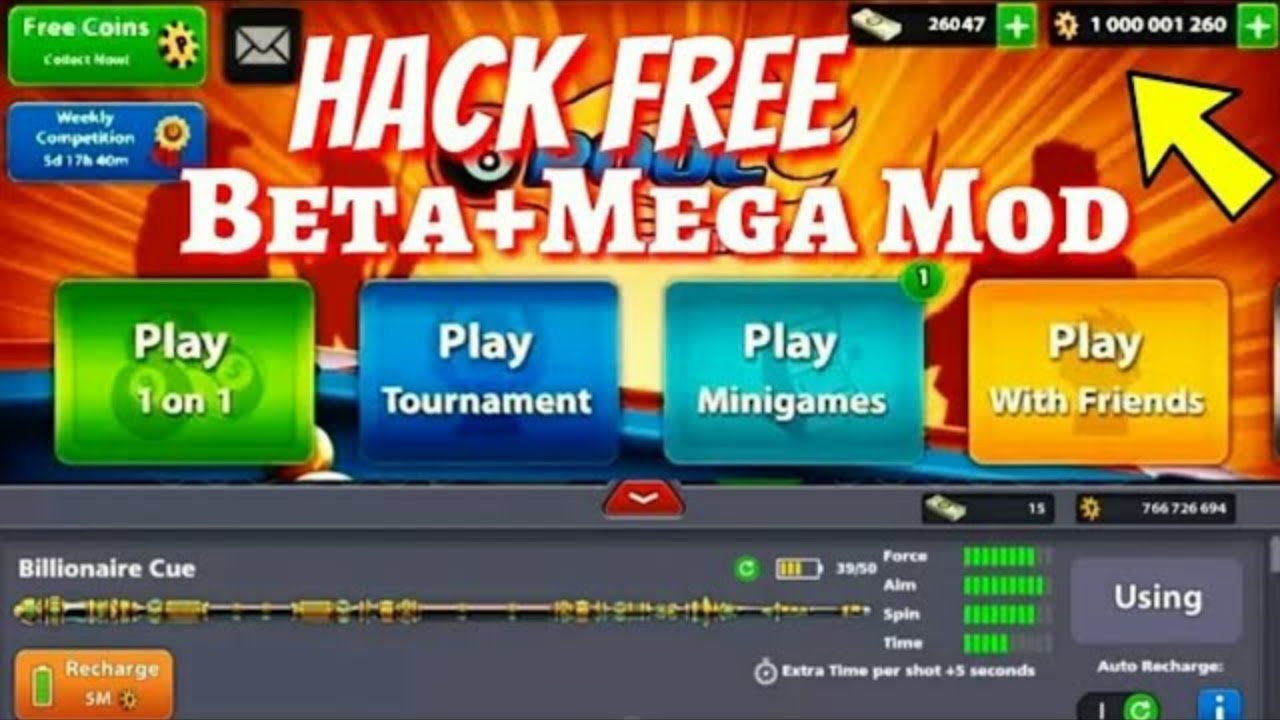 8 ball pool 3.12.1 Hack/Mod/Cheats | Auto win,Anti Ban ... - 