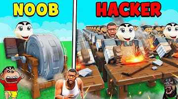 SHINCHAN BUILD WORLD BIGGEST SWORD