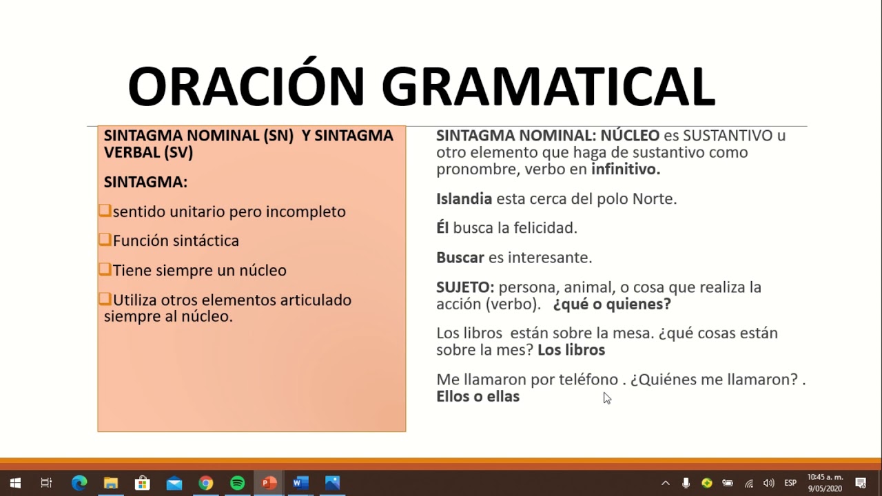 SINTAGMA NOMINAL YouTube