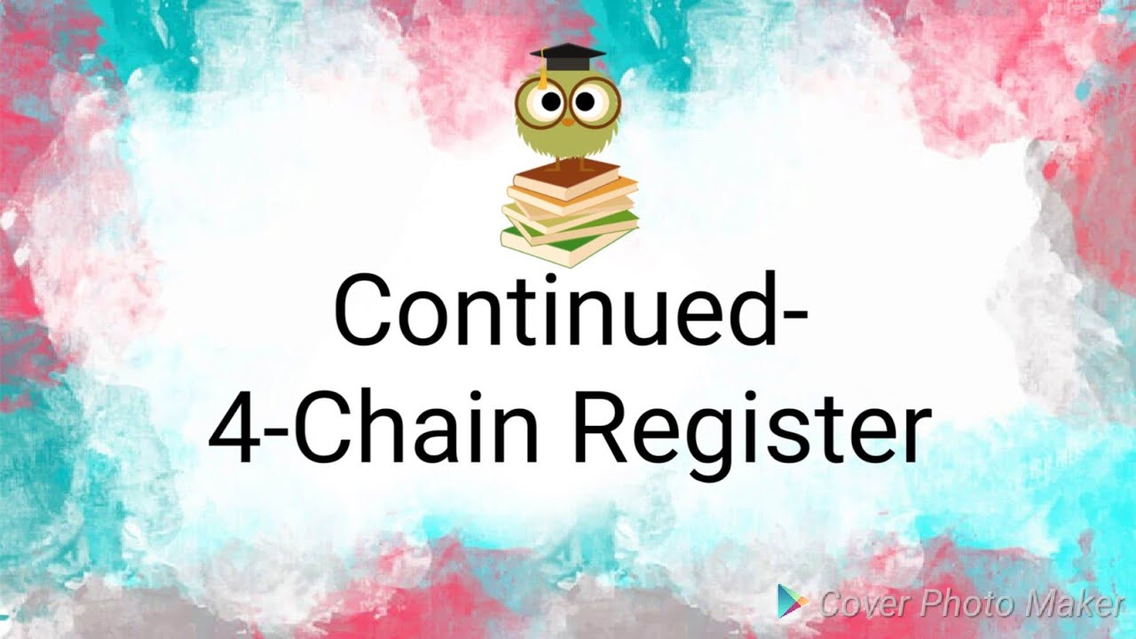 Chain Register, f2 YouTube