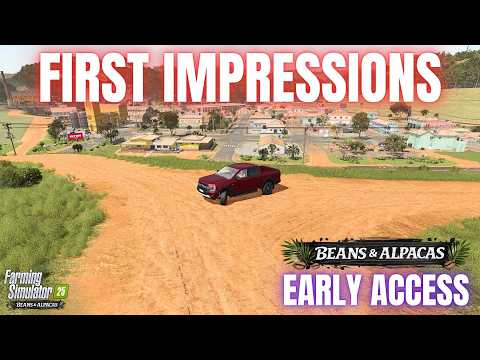 PLAYING THE EXPANSION EARLY! - My First Impressions - Farming Simulator 25: Beans & Alpacas