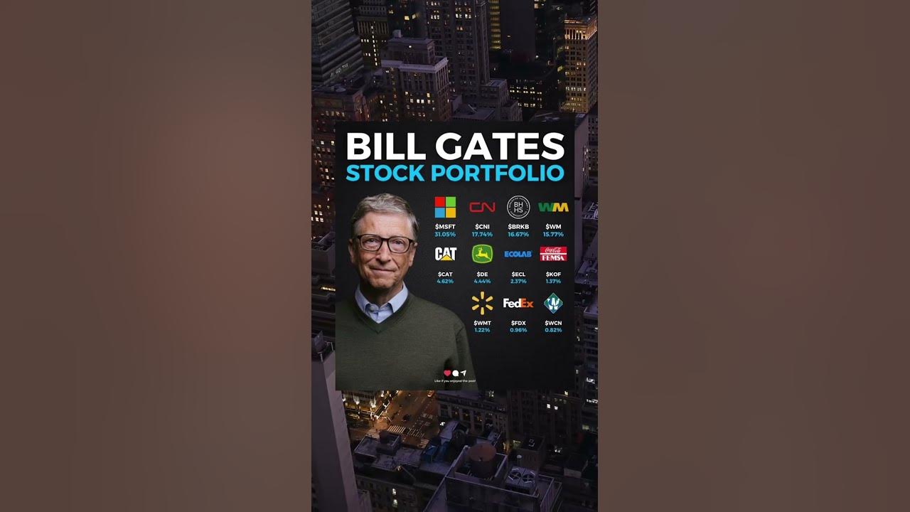 Bill Gates stock portfolio💰 billgates stocks microsoft 