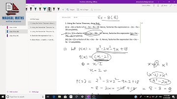 Remainder and Factor Theorems | Ex 8B | class 10 | ICSE | Selina maths
