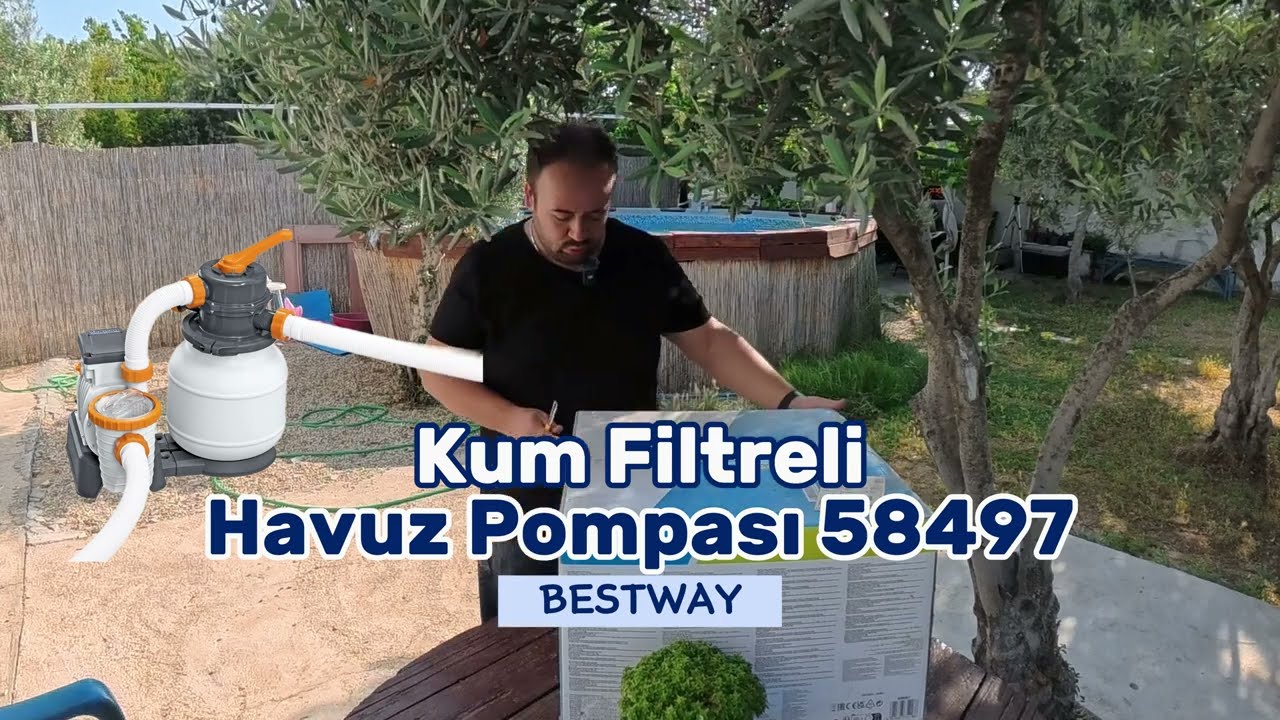 Bestway Pratik Havuzuma Kum Filtreli Pompa Kurulumum! Model:58497