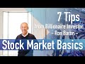 Stock Market Basics | 7 Tips from Billionaire Investor Ron Baron | Beginner Stock Trading