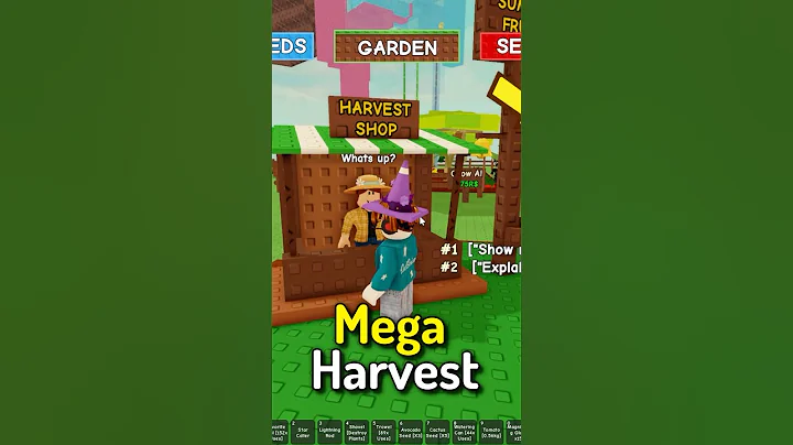 How To Get Mega Harvest Points & Summer Coins FAST in Roblox Grow A Garden