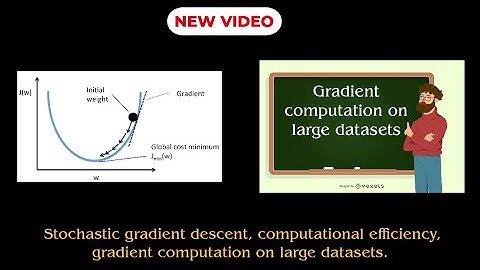 Stochastic gradient descent, computational efficiency, gradient computation on large datasets.