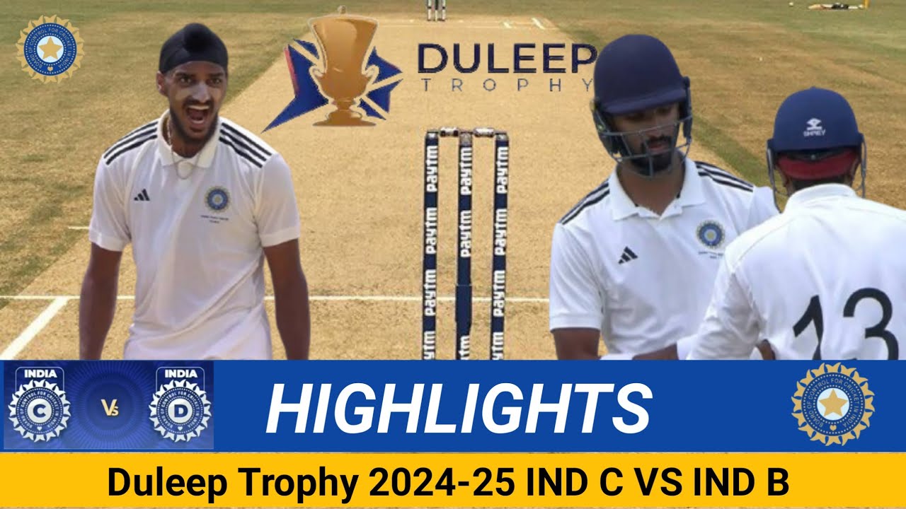 Full Highlights ।। Duleep Trophy highlight ।। India C vs India B Duleep 