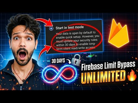 Firebase Database Unlimited Trick 🔥 | Remove 30 Days Limit Firebase Rule 2026 Working Method