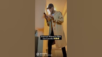 Introverts Whenever Plans Get Cancelled 😂😂😂 #shorts