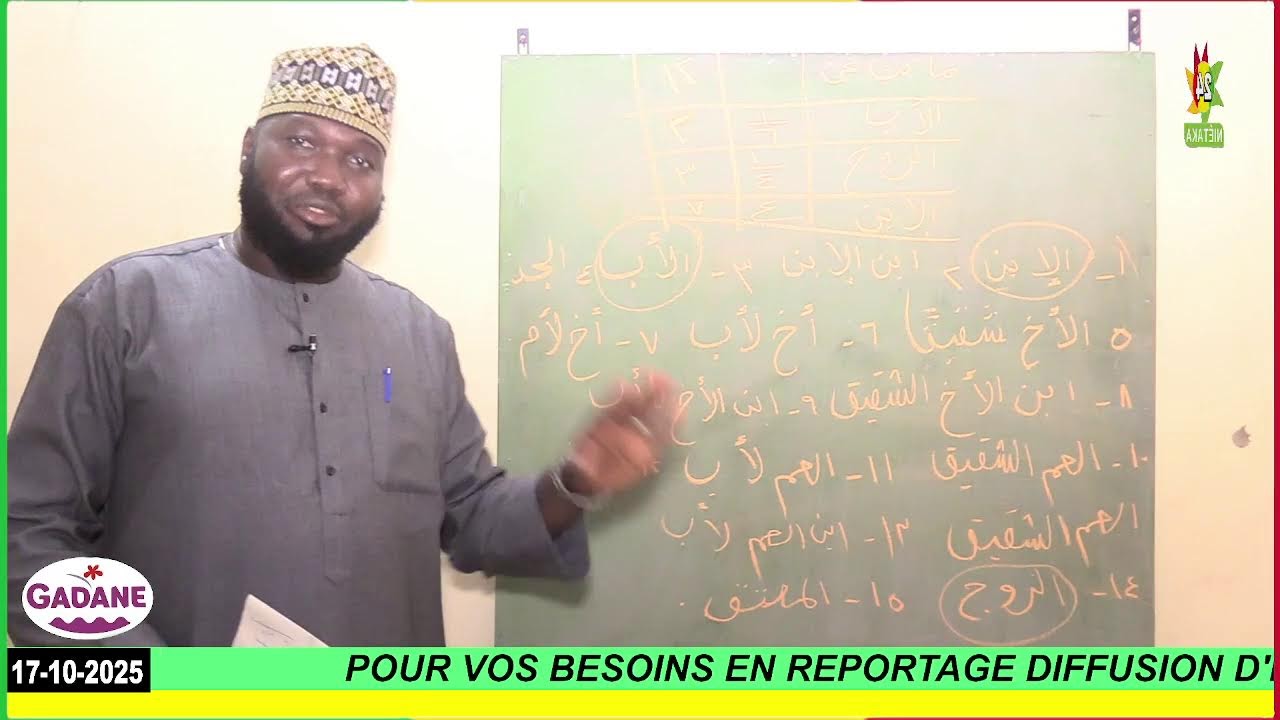 ÉMISSION SPÉCIALE || TIEN KLA WALADA ( PARTAGE HÉRITAGE ) #IMAM_HASSANE_SÉNOU SIGUIDA 016