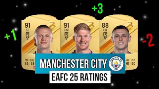 MANCHESTER CITY PLAYER RATINGS / EAFC 25 (FIFA 25) 🔥⚽️ Haaland, Foden, De Bruyne...