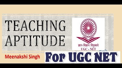 Teaching Aptitude Part- 1 I NTA UGC NET I Meenakshi Singh