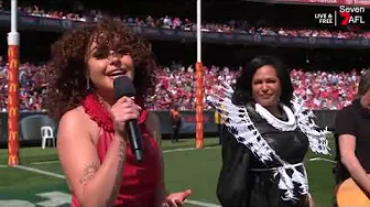 Christine Anu and her daughter Zipporah perform My Island Home Christine Anu and her daughter Zipporah perform My Island Home