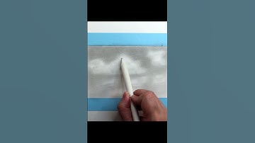 Easiest Way of How To Draw Realistic Clouds  #shorts #drawingtutorial  #drawclouds