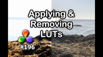 DaVinci Resolve Tutorial: How to Apply & Remove LUTS