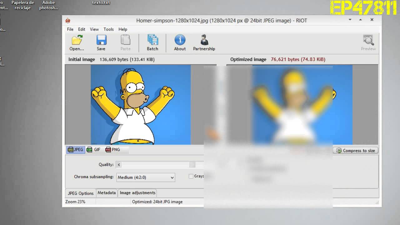 reducir tamaño de las imagenes sin perder calidad