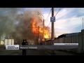Крупный пожар на продовольственном рынке в Нижнем Новгороде