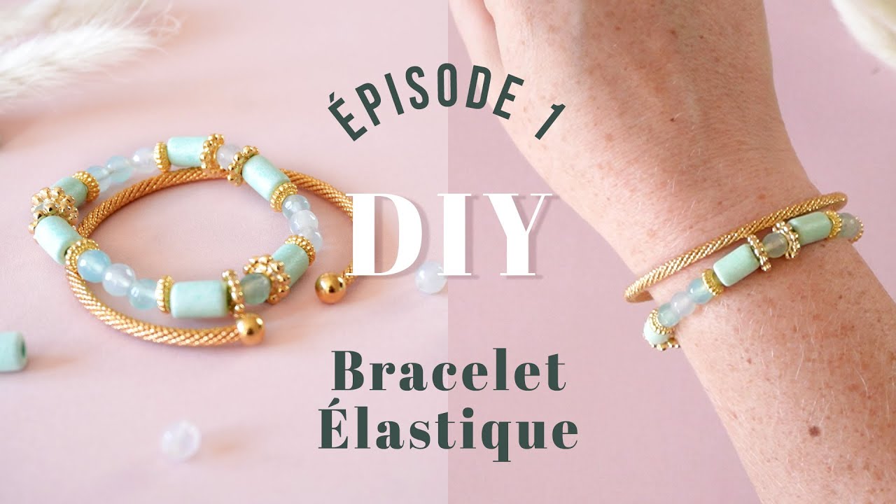 DIY Elastic Bracelet - How to tie an elastic bracelet 