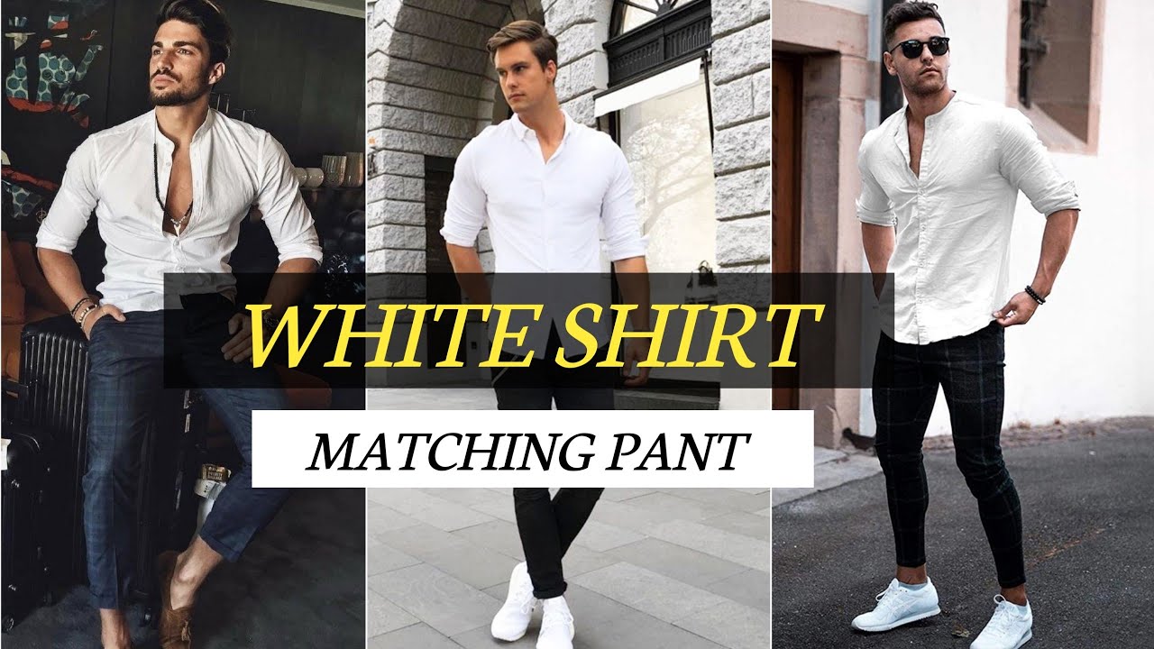 Man Model White Shirt Grey Trousers Stock Photo 762406216  Shutterstock