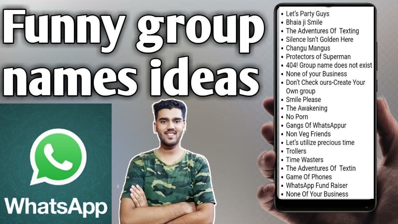 Funny whatsapp group names | Best Latest Funny Whatsapp Group ...