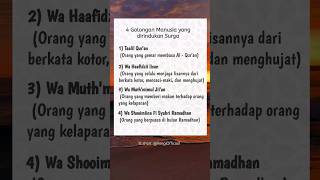 4 Golongan Manusia Yang Dirindukan Surga shorts shortsyoutube