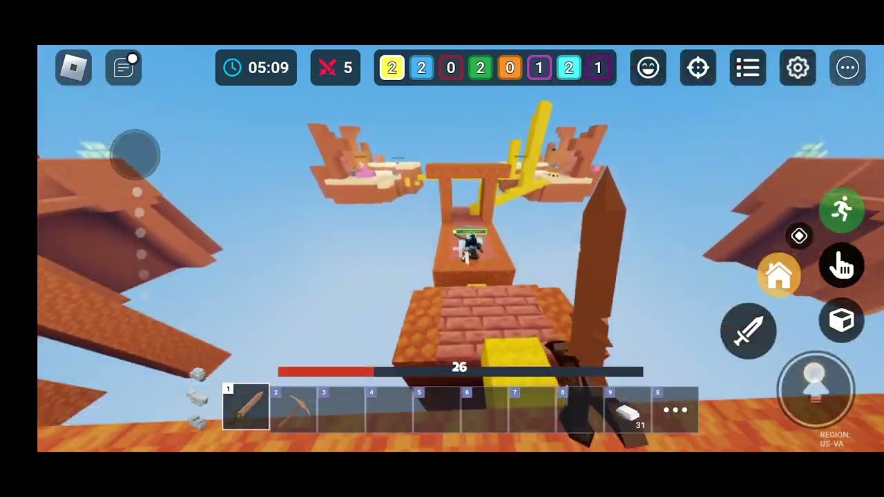 playing bedwars with my brother - YouTube