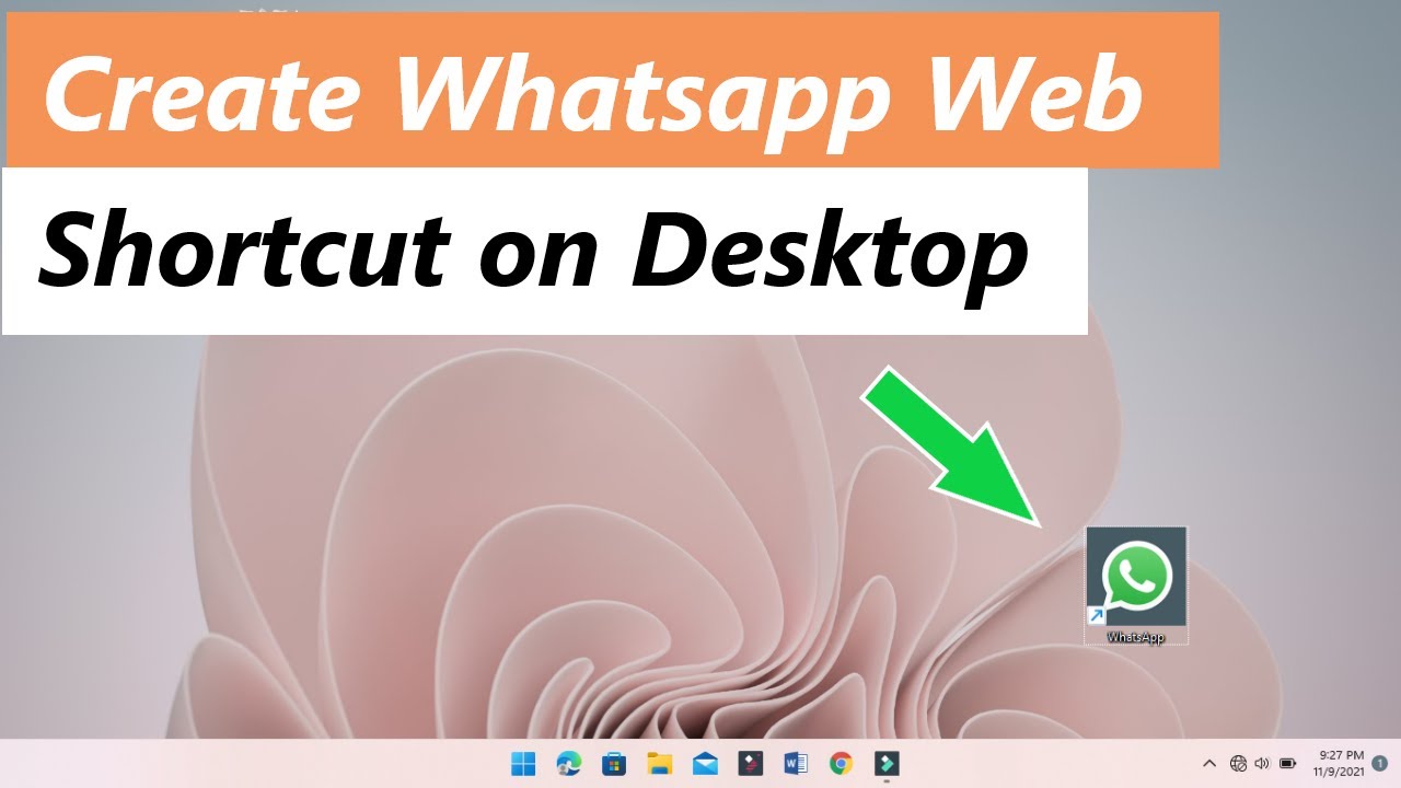 How To Create WhatsApp Web Shortcut On Desktop How To Create Whatsapp 