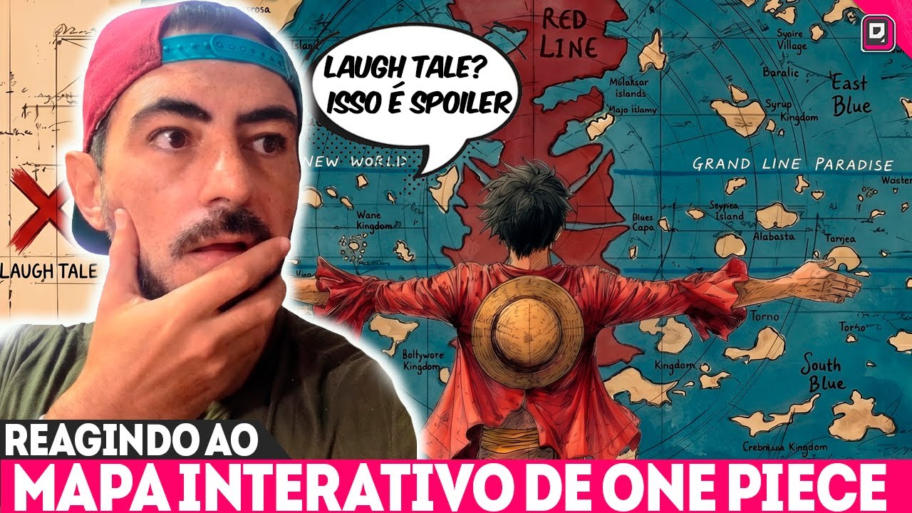 Mapa interativo de one piece revela detalhes sobre a rota para laugh tale