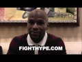 FLOYD MAYWEATHER SAYS IF BERTO HAS BEEF, HE CAN TAKE CARE OF IT IN THE RING ON SATURDAY
