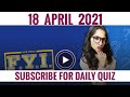 Flipkart fyi quiz answers today  for your information flipkart  18 april 2021