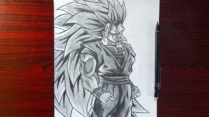 How To Draw Goku (Universal Blue), Step By Step