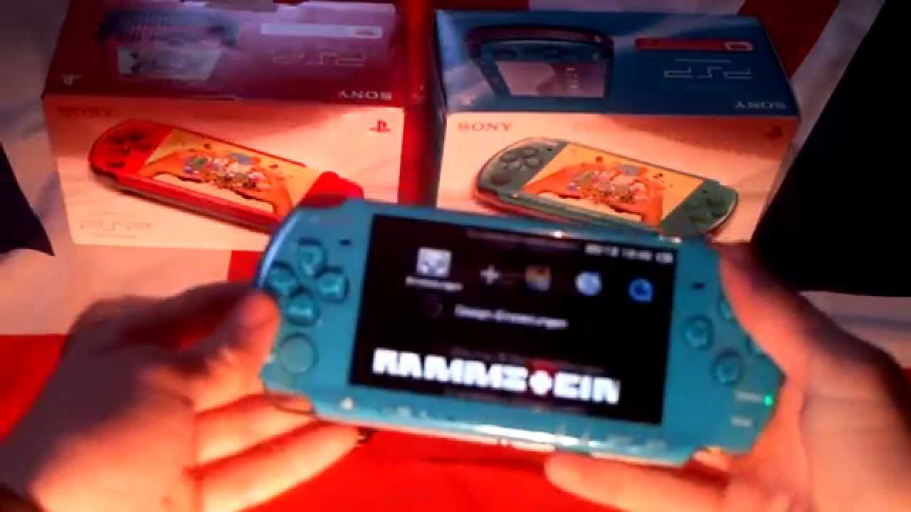  New  PSP 3000 Turquoise Green GTA LCS gameplay and PSP Radiant red