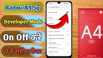 redmi a4 5g mein developer option on kaise kare, redmi a4 5g developer option settings