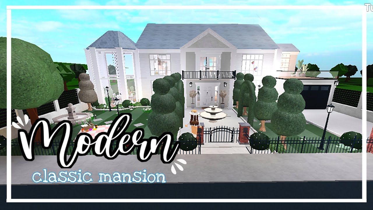 Roblox: Bloxburg || Modern Classic Mansion 200k || Zoè Moon - YouTube