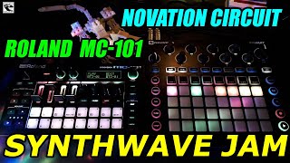 Roland MC-101 & Novation Circuit jam