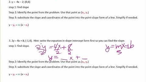 Writing Equations of Parallel Lines Video