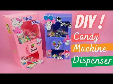 How to make Candy Dispenser | diy cute melody candy machine homemade inspired by@5MinuteCraftsYouTube