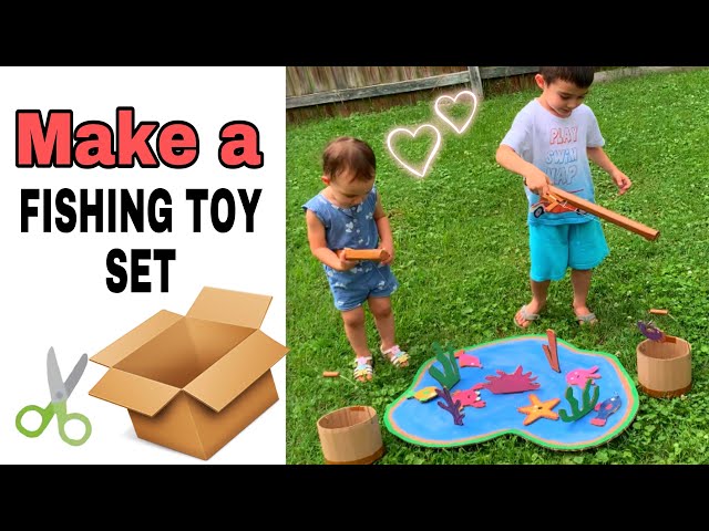 DIY Crafts  How to make a fishing rod using cardboard 