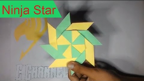 Hướng dẫn làm phi tiêu Ninja 8 cạnh đẹp và dễ