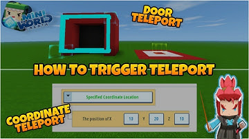 How to Trigger Teleport | Mini World Creata | Tutorial