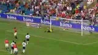 John Carew penalty in Norway v Argentina (August 2007)
