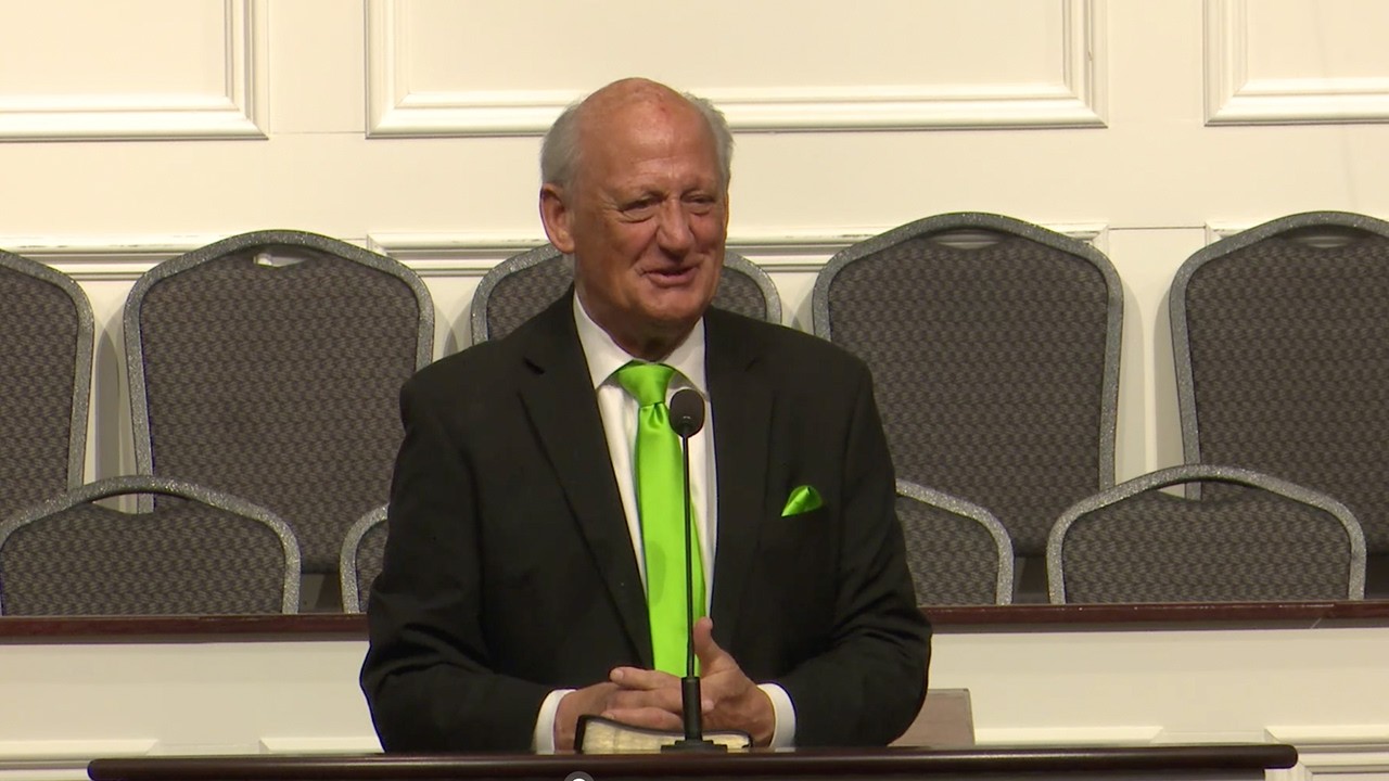Dr. Jack Trieber preaching 