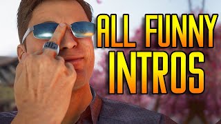 MORTAL KOMBAT 1 ALL Johnny Cage HILARIOUS/FUNNY Intro Dialogues!