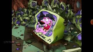 Download lagu Courage the Cowardly Dog - Courage vs. Le Quack TV Fight