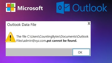How to Fix Microsoft Outlook Data File Not Found Error | .pst file cannot be found error