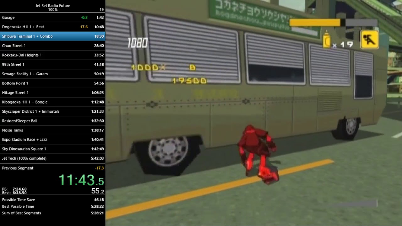 Jet Set Radio Future 100% Speedrun in 