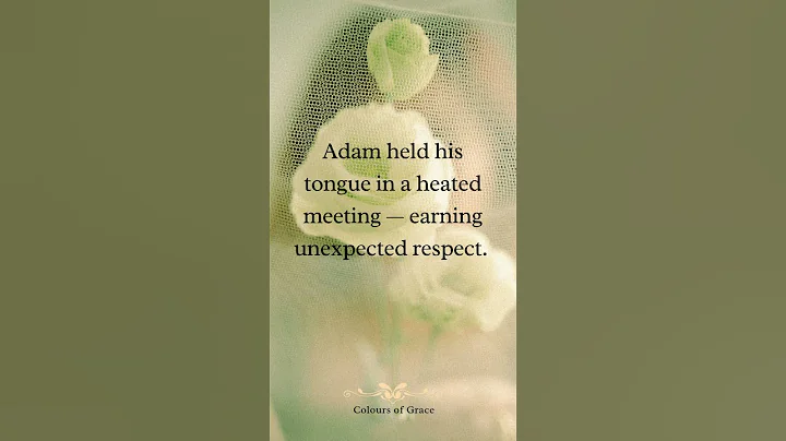 Self Control -  Proverbs 25:28